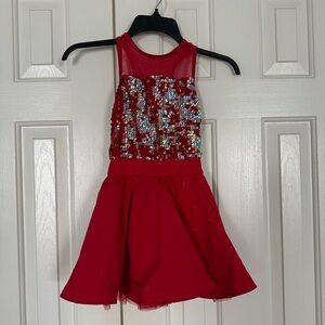 Weissman Vibrant Red Dance Costume